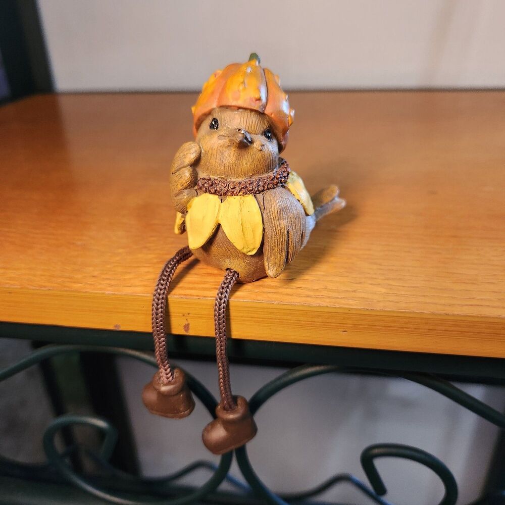 Vintage Bird Autumn Figurine
